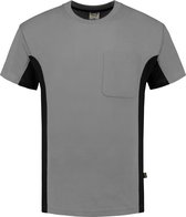 Tricorp T-shirt Bi-Color - Workwear - 102002 - Grijs-Zwart - maat 5XL