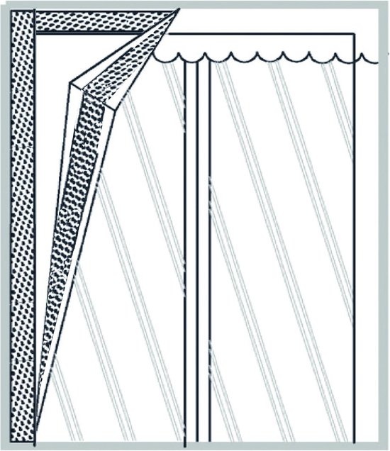 O’DADDY® Deurgordijn – Vliegengordijn - Magnetisch - Deurhor Deluxe 100 x 230 cm – Zwarte Hor – Horgordijnen - Hordeur