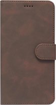 ADEL Leatherette Book Case Wallet Cards Case pour Samsung Galaxy A10 / M10 - Marron