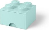 Boîte de rangement en brique LEGO 4003 - Plastique - Aqua