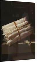 Stilleven met asperges, Adriaen Coorte - Foto op Plexiglas - 60 x 80 cm