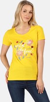 Regatta Filandra IV Katoenen T-Shirt Voor Dames Geel