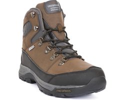 Trespass Mens Thorburn Leather Waterproof Hiking Boots (Dark Brown)