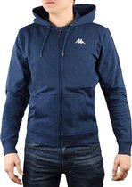 Kappa Veil Hooded 707117-821, Mannen, Blauw, Sporttrui casual maat: L EU