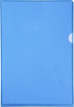 Pak van 100 L mappen - gladde PVC 13/100e - A4, Blauw