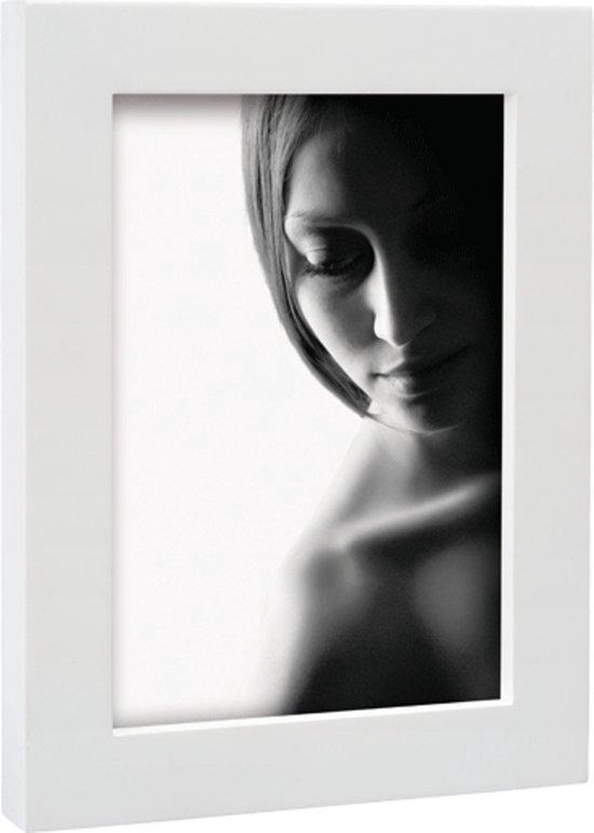 Mascagni - Houten fotolijst wit voor foto 13x18 - 2IQ M882