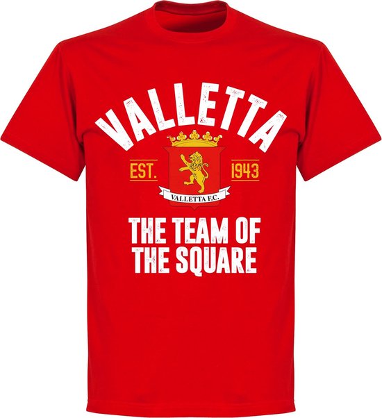 Valletta Established T-shirt - Rood - S