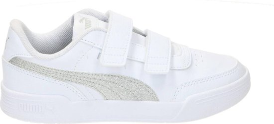 Puma Caracal Glitter Sneaker Meisjes Wit Puma Caracal Glitter Sneaker Meisjes Wit