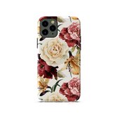 Apple iPhone 11 Pro Max Bloemen Design Back Cover Hoesje - Multi kleur