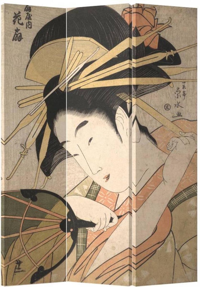 Fine Asianliving Japans Kamerscherm Oosters Scheidingswand B120xH180cm 3 Panelen Japanse G