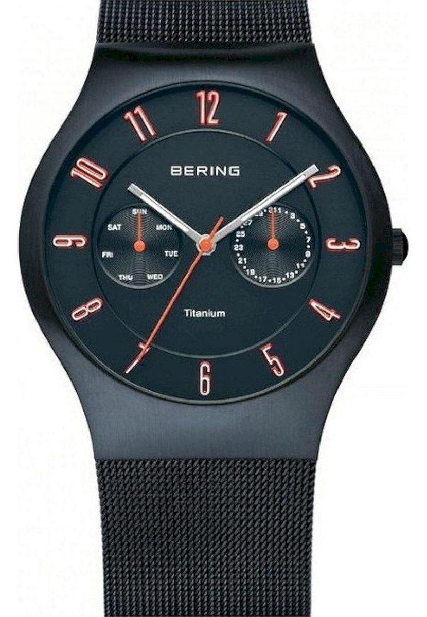BERING 11939-393 - Horloge - Staal - Mat Blauw - Ø 39 mm