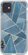 Casetastic Apple iPhone 11 Hoesje - Softcover Hoesje met Design - Dusk Blue Stone Print