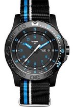 Traser P66 Blue Infinity nato - horloge - Ø 45 mm - zwart/blauw