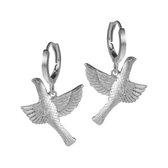 Lauren Sterk Amsterdam - oorbellen - hangers - vogel - 925 zilver gerhodineerd - extra coating