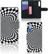 Bookcase Xiaomi Mi 9 SE Zwart-Wit Design Illusie