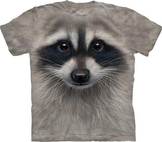 The Mountain KIDS T-shirt Raccoon Face T-shirt unisexe Taille S