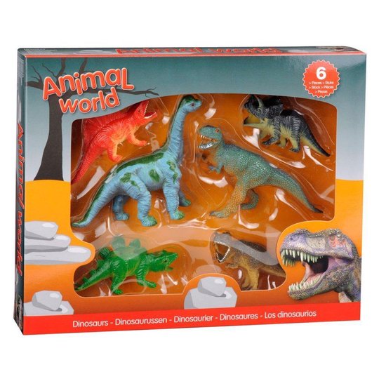 4 boites cadeau dinosaure