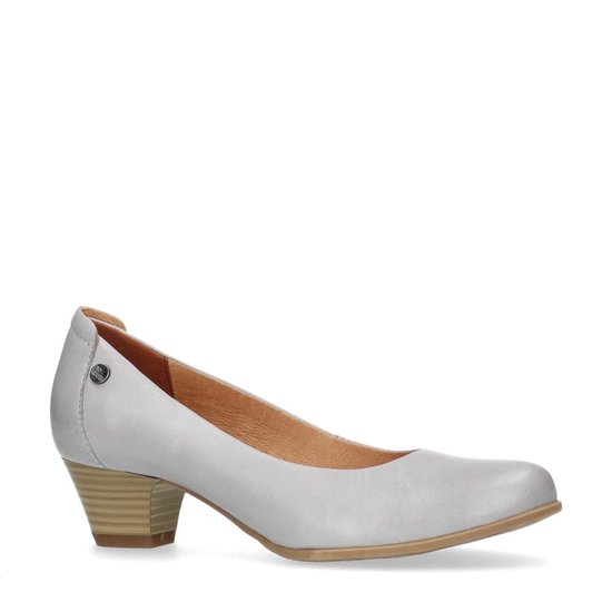 No Stress - Dames - Grijze pumps met lage hak - Maat 39 | bol.com