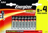 AAA batterij (potlood) Energizer Max LR03, 8+4 gratis Alkaline 1.5 V 12 stuk(s)