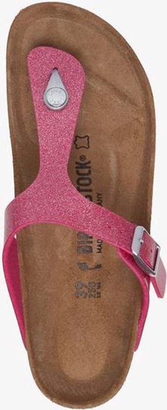 Birkenstock Gizeh leren meisjes teenslippers - Roze - Maat 34 | bol.com