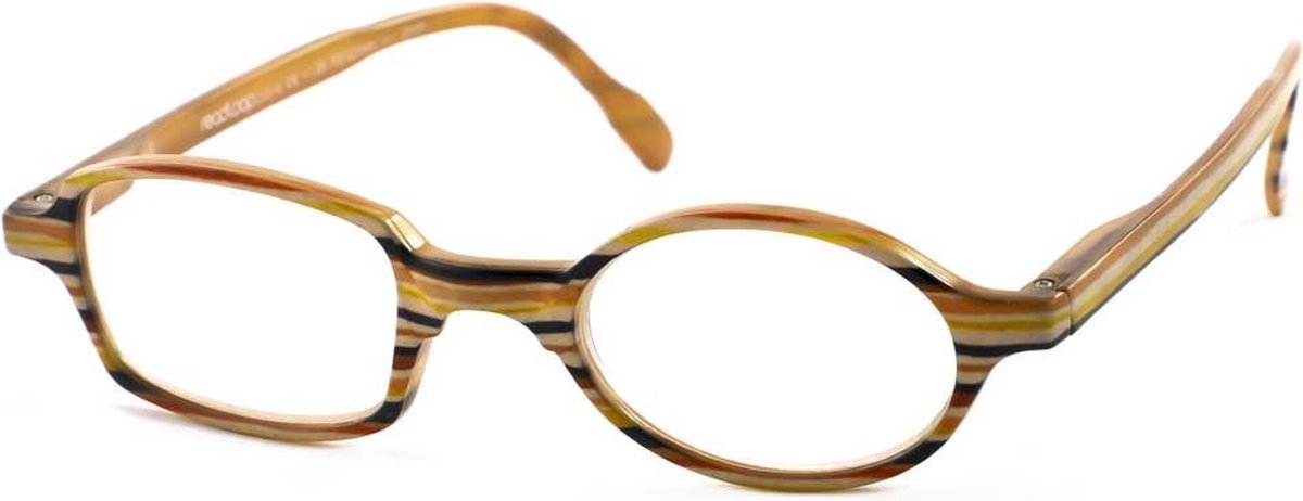 Leesbril Readloop Toukan-Geel zwart gestreept-+3.50