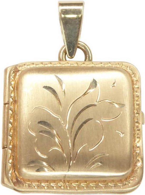 Gouden vierkante medaillon