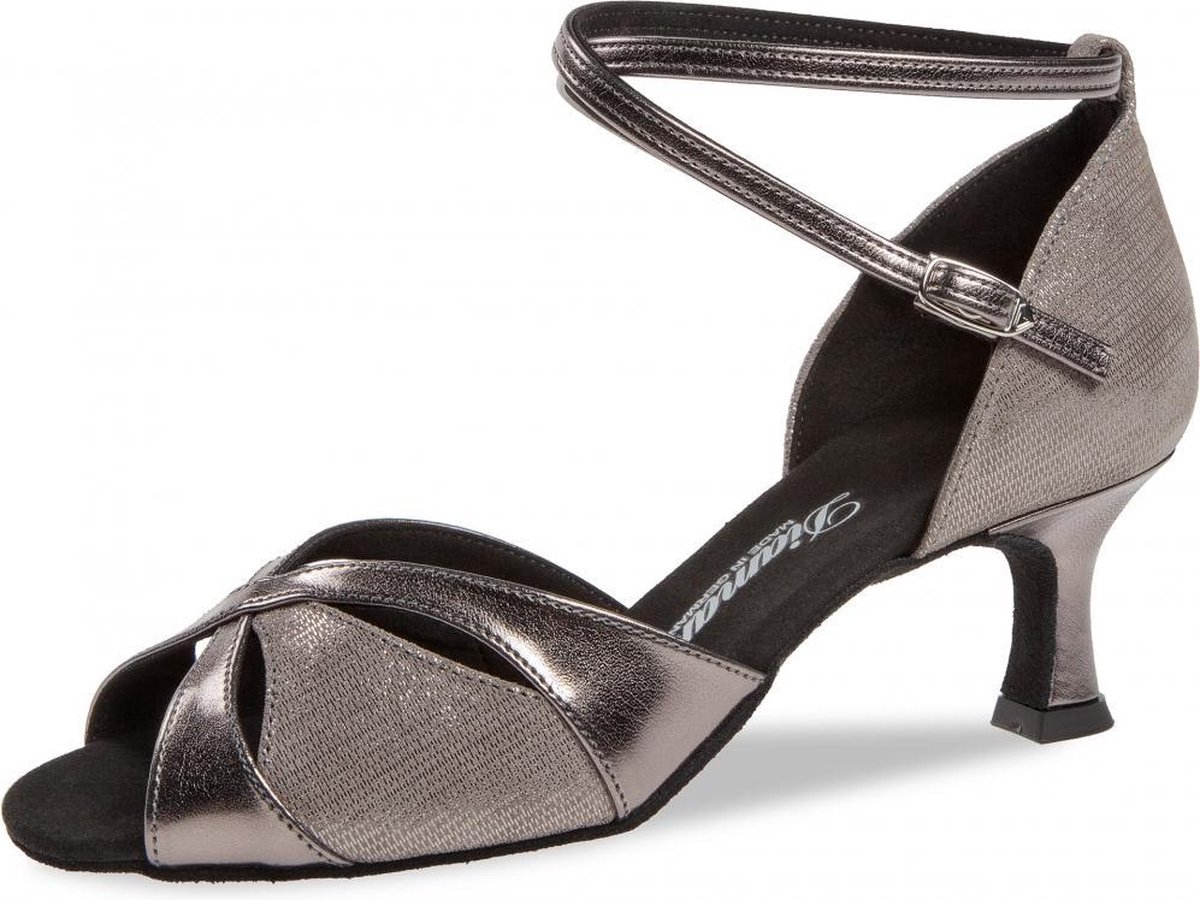 Diamant Dames Latin Dansschoenen 141-077-466 – Brons Suède – 5 cm Hak – Maat 40