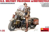 1:35 MiniArt 35168 U.S. Military policeman with motorcycle Plastic kit