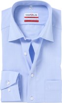 MARVELIS modern fit overhemd - lichtblauw - Strijkvrij - Boordmaat: 41