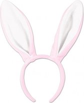 10x Diadeem met roze konijnen / hazen oren - Feest diadeem konijn / paashaas
