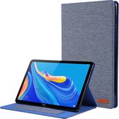 Huawei Mediapad M6 8.4 inch Book Case met Soft TPU houder - Blauw