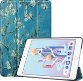 Case2go - Tablet Hoes geschikt voor de Apple iPad Mini (2019) - Tri-Fold Book Case - Witte Bloesem