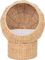 Kattenmand - Zeegras -  Naturel - 35 cm ⌀ - Inclusief 1 verwijderbaar kussen