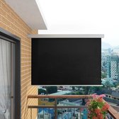 Balkon zijluifel multifunctioneel 180x200 cm zwart