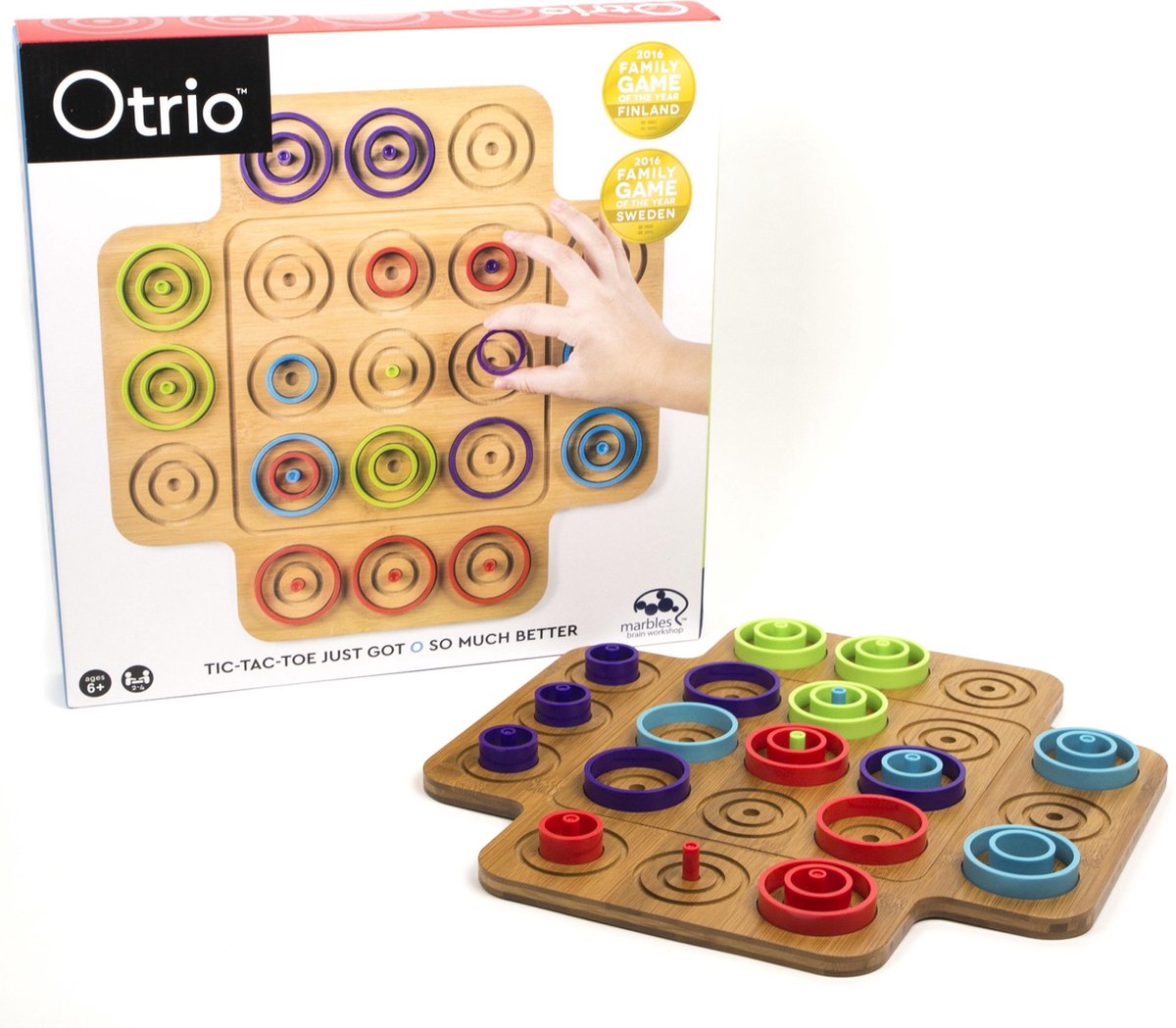 Otrio Jeu de société stratégique Marbles