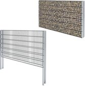 Schanskorf dubbelstaafmat 2008x1230 mm 4 m staal grijs