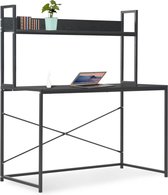 Computerbureau 120x60x138 cm zwart