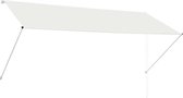 Bol.com Zonwering uitschuifbaar - Staal en polyester - Crème - 300x150 cm - UV- en waterbestendig aanbieding