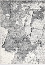 Vloerkleed 140x200 cm PP grijs