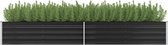 Plantenbak 320x80x45 cm gegalvaniseerd staal antraciet