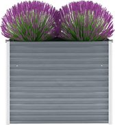 Plantenbak 100x40x77 cm gegalvaniseerd staal grijs