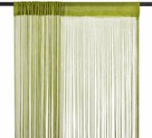 Draadgordijnen 100x250 cm groen 2 st