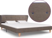 Bedframe stof taupe 160x200 cm