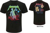 Metallica Heren Tshirt -L- And Justice For All (Original) Zwart