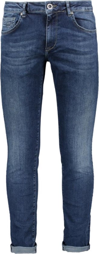 Cars Jeans Heren BATES DENIM Skinny Fit DARK USED - Maat 34/34