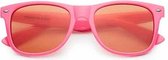 Freaky Glasses® - deluxe spacebril amber - festival bril - dames en heren - roze