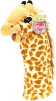 Pluche dieren handpop giraffe - 40 cm - Handpoppen voor kinderen - Speelgoed handpop