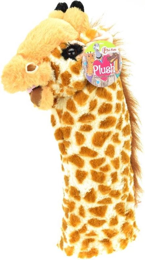Pluche dieren handpop giraffe - 40 cm - Handpoppen voor kinderen - Speelgoed  handpop | bol.com