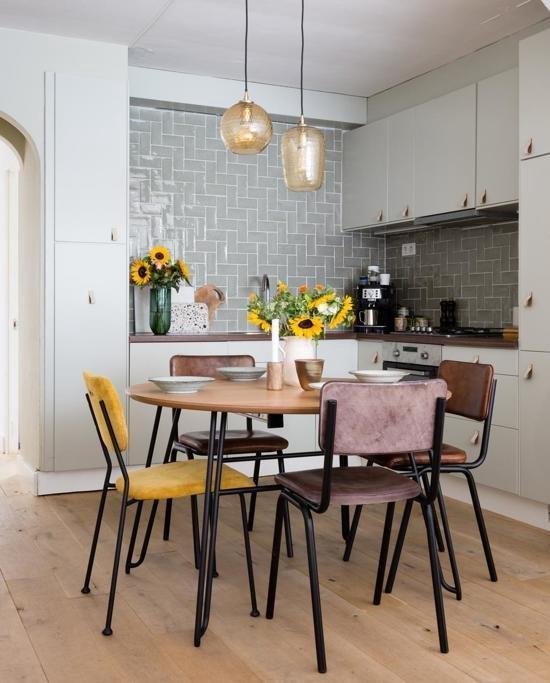 Poignées / Boucle en cuir - 4 pièces - VERT MER - taille XS (12,6 x 2,5 cm) - avec 3 vis de couleur