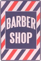 Metalen plaatje - Barber shop